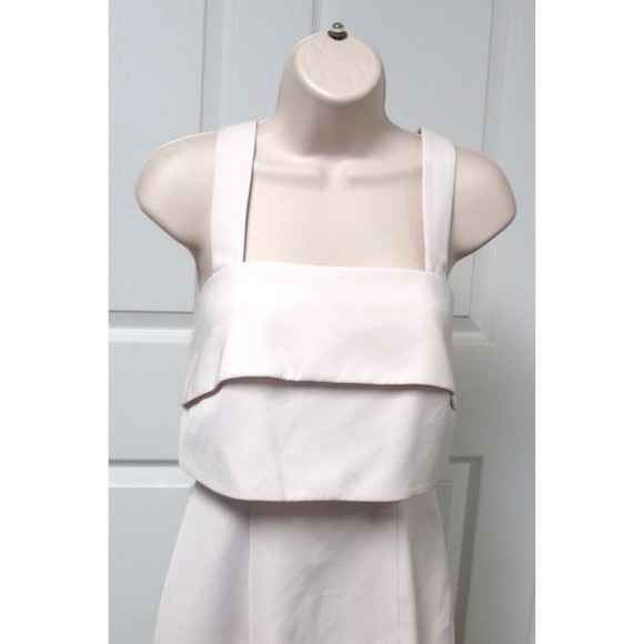 NWT Keepsake brand Dress city of lights soft sheer pink lined layered top SMALL - Picture 4 of 9